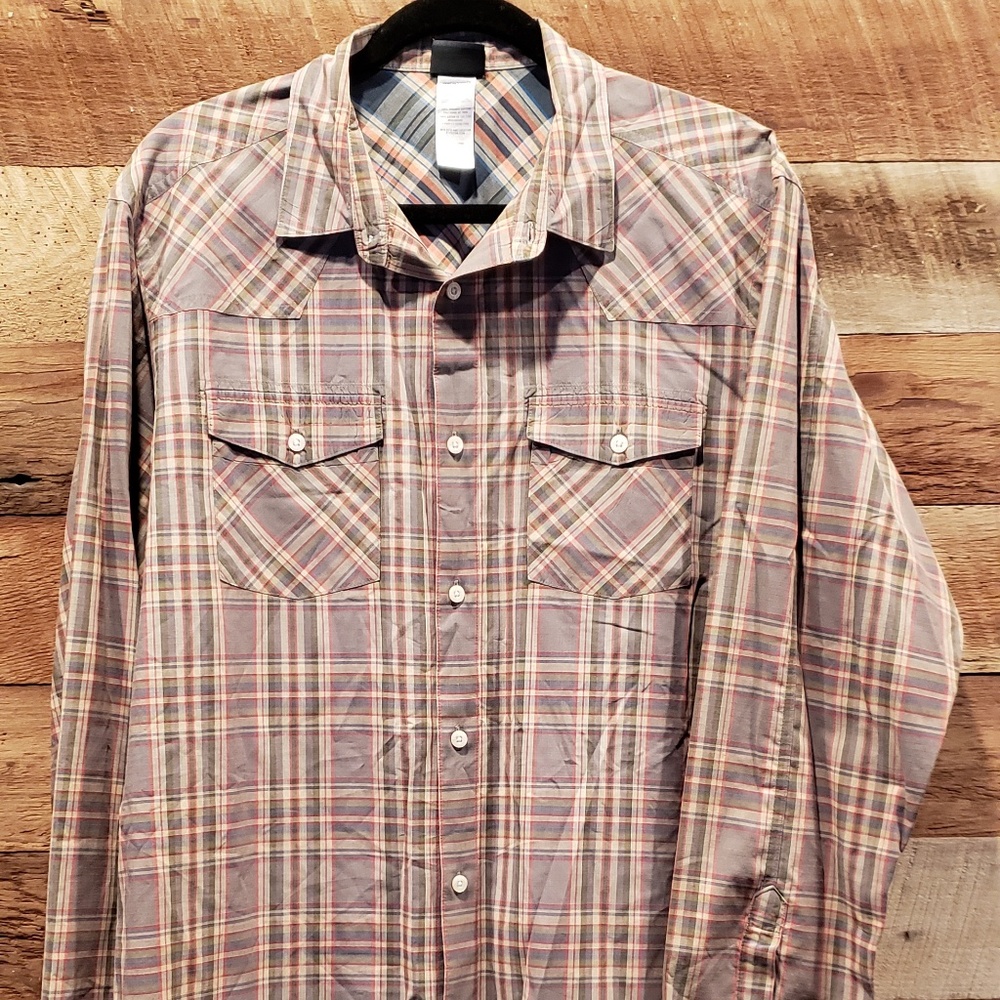 Patagonia Mens L Button Front Longsleeve